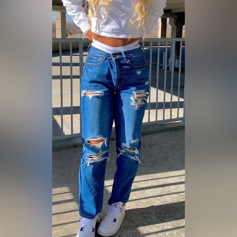 american eagle jeans worn once